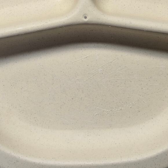 Vintage Rubbermaid Microwave Heatables Cookware Divided Plate Microwavable Dish - Picture 2 of 7